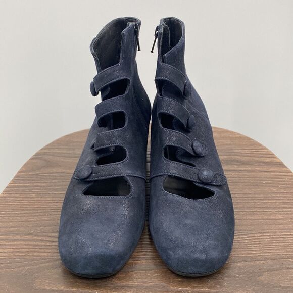 Vera Gomma Blue Sparkle Boots size 39 EURO US size 6.5 - Picture 1 of 8